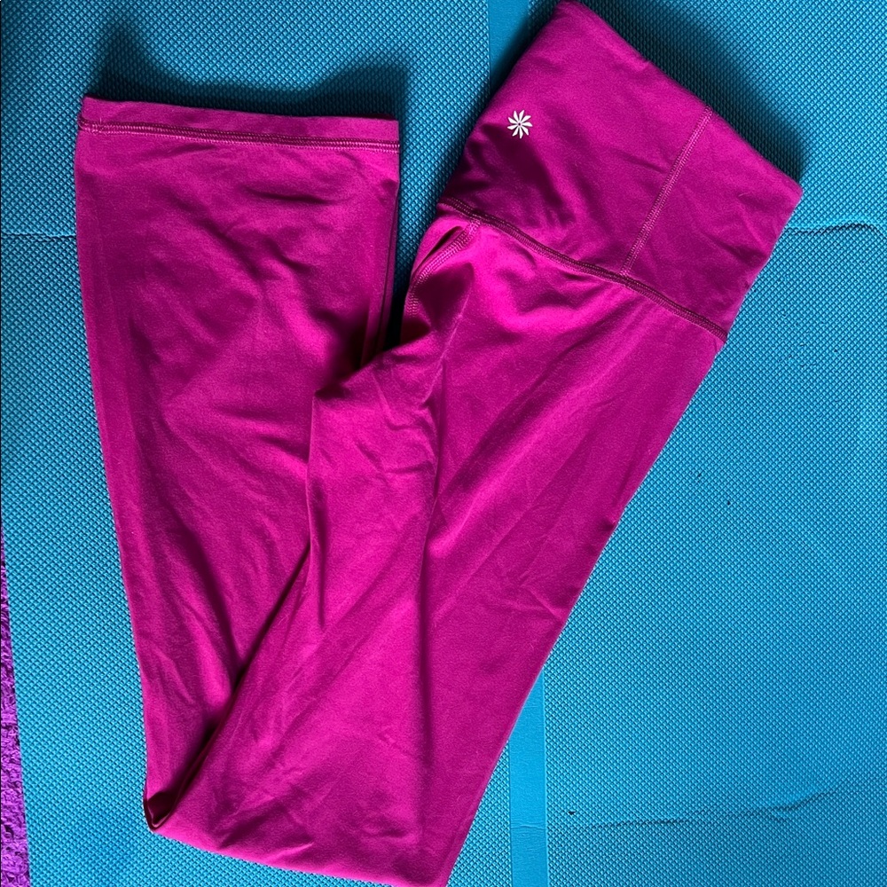 Athleta Magenta Elation Straight Leg Pants Size Medium